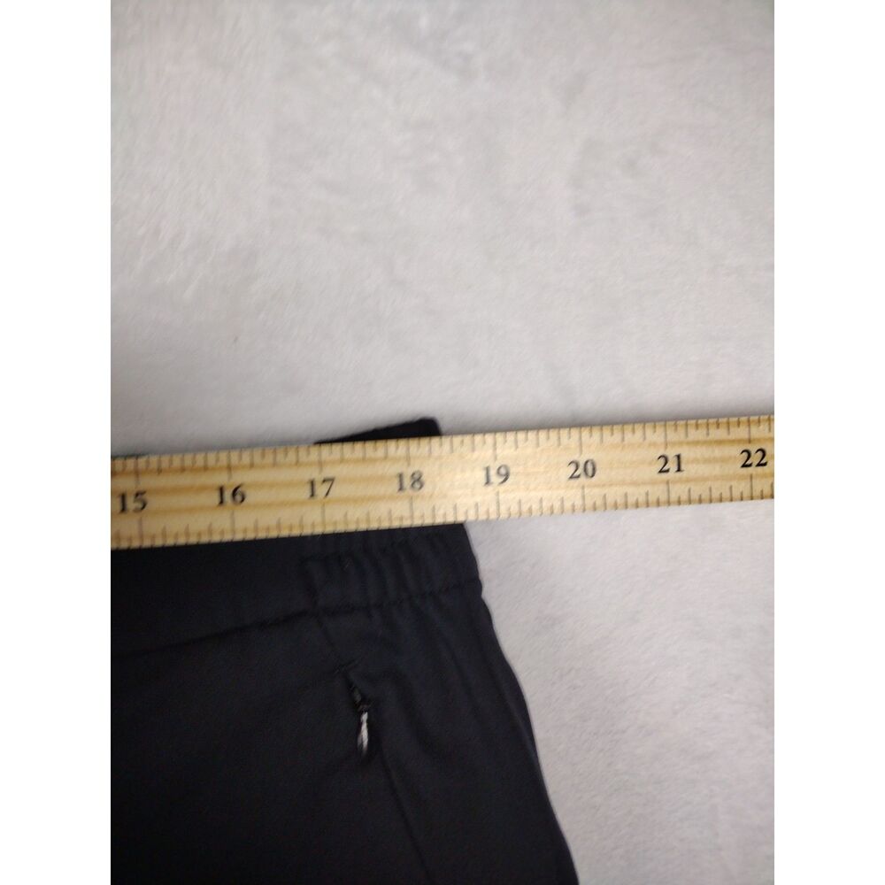 Lands End Womens‎ XL Petite Black Active Crop Pants Zipper Pockets Golf Travel - Picture 6 of 8